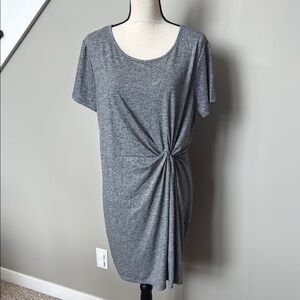NWT Maurices Gray Knot Front Dress